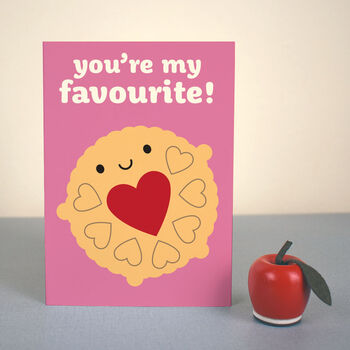 Jammie Dodger 'You're My Favourite' Card, 4 of 5