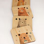 Personalised Family Bears Watercolour Style Coasters, thumbnail 1 of 8