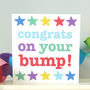 'Congrats On Your Bump' Greetings Card, thumbnail 1 of 2