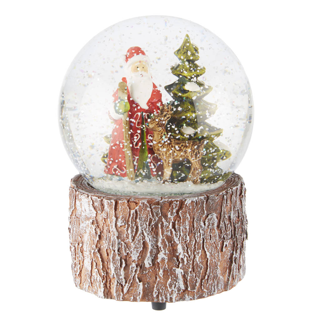 woodland musical snow globe by the christmas home | notonthehighstreet.com