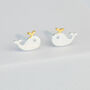 Sterling Silver Whale Stud Earrings, thumbnail 1 of 5