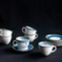 Mix And Match 12 Handmade Pottery Tea Cup Andsaucer Set, Porcelain Tableware Cup, thumbnail 6 of 12