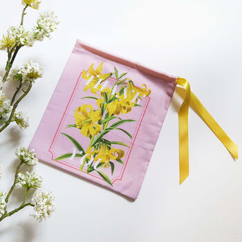 Reusable Botanical Floral Print 'Thank You' Gift Bag, 9 of 11