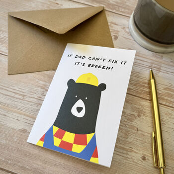 Daddy Bear Dad Fix It, A6 Card Father's Day Card, 5 of 5