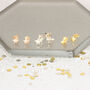 Dainty Star Stud Earrings In Silver Or Gold Vermeil, thumbnail 6 of 9