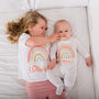 Personalised Big And Little Sister Brother Rainbow Set, thumbnail 1 of 12