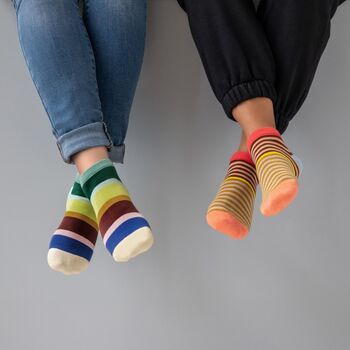 Sneaker And Trainer Ankle Socks In Pack Of Three, 4 of 4
