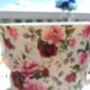 Large Cup And Saucer In Ditsy Pink Summertime Chintz Design, thumbnail 9 of 12
