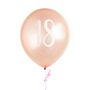 Five Rose Gold Eighteenth Birthday Party 18 Balloons, thumbnail 2 of 2
