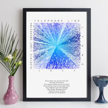 Personalised Favourite Song Abstract Art Music Print, 4 of 12