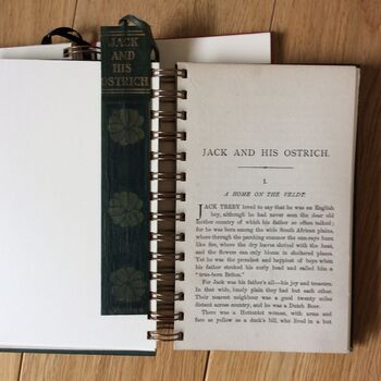 'Jack And His Ostrich' Upcycled Notebook, 2 of 4