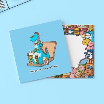 Dragon Birthday Card | Cute Greetings Card, 3 of 4