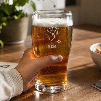 21st Birthday Pint Glass, 3 of 12