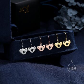 Koala Bear Drop Hook Earrings, 3 of 10