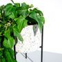 Handmade Terrazzo White And Black Monochrome Plant Pot, thumbnail 6 of 6