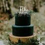 Wooden Cake Topper With A Name Initial Or Your Text, thumbnail 9 of 9