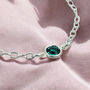 Sterling Silver Swarovski Crystal Birthstone Bracelet, thumbnail 2 of 10