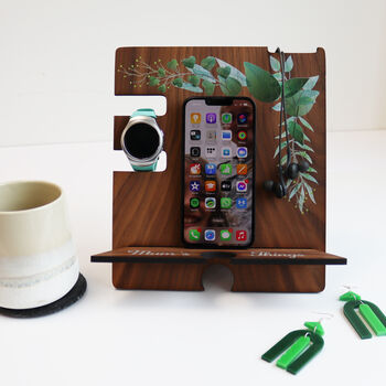 Printed Sage Botanical Accessories And Phone Holder, 10 of 12