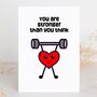 You Are Stronger Than You Think Motivational Card, thumbnail 2 of 4