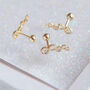 14 Carat Gold Conch Helix Barbell Earring, thumbnail 5 of 6