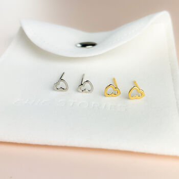 Sterling Silver Simple Calabash Stud Earrings, 5 of 6