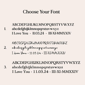 Family Name Bracelet, Sterling Silver Three Organic Pebbles, 5 of 5