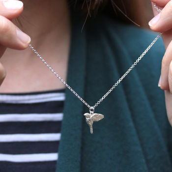 Little Robin Bird Silver Necklace, 6 of 9