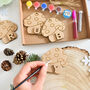 Personalised Mushroom Decorations Wooden Craft Kit, thumbnail 1 of 7