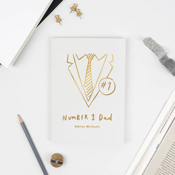 Number One Dad Personalised Notebook, 2 of 6