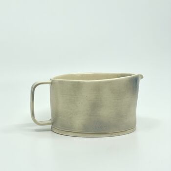 Handmade Ceramic Porcelain Sauce Dish Milk Jar Mug, 4 of 4