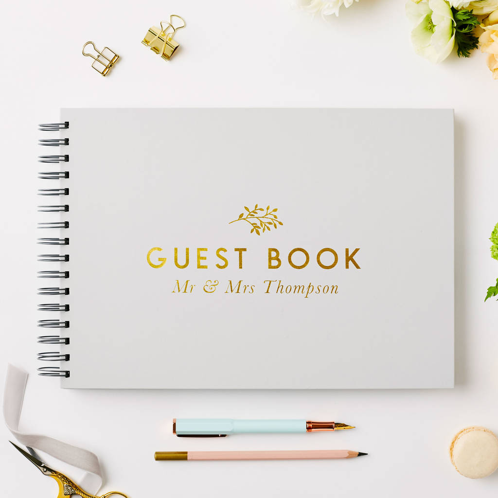 Personalised Traditional Guest Book, 1 of 9