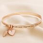 'Never Forgotten' Meaningful Word Bangle, thumbnail 6 of 7