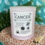 Personalised Cancer Horoscope Star Sign Candle, thumbnail 2 of 11
