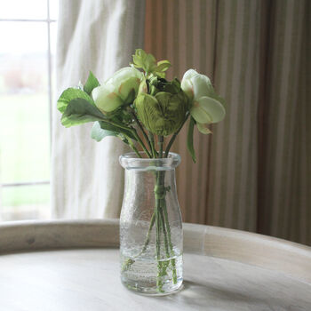 Artificial White Peony Flower Arrangement And Vase, 4 of 4