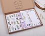 Personalised Lilac Wild Flower Desk Stationery Gift Box, thumbnail 1 of 7