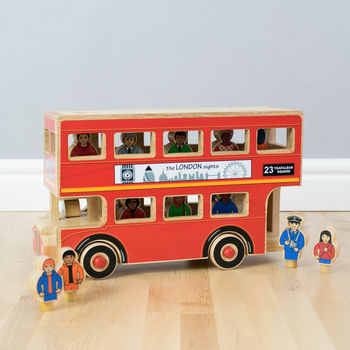 Deluxe London Bus Toy Playset, 4 of 6