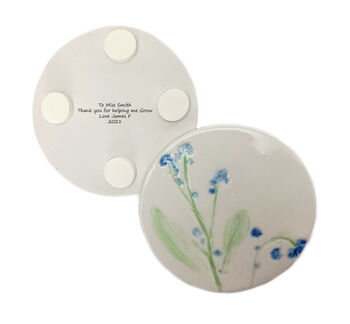 Forget Me Not Ceramic Coaster, 6 of 12