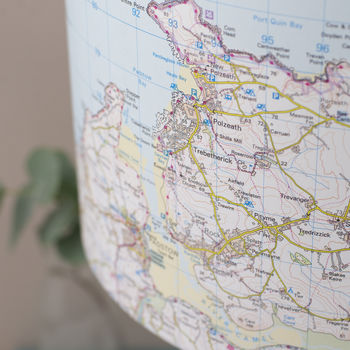 Bespoke Map Lampshade Choose The Location, 3 of 4