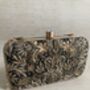 Black Handcrafted Rectangular Clutch Bag, thumbnail 3 of 9