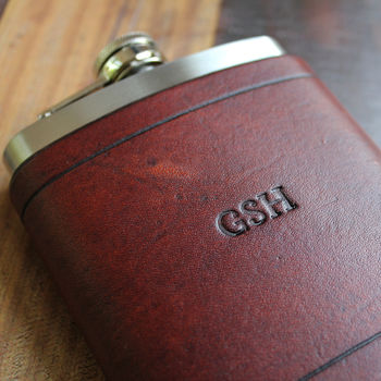 Classic Leather Flask 8oz, 5 of 5