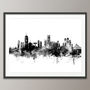 Boston Massachusetts Skyline Cityscape Art Print, thumbnail 3 of 8