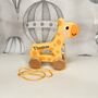 Personalised Animal Pull Along Wooden Toy, thumbnail 3 of 5