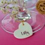 10 Wedding Favour Glass Charms Personalised, thumbnail 3 of 6