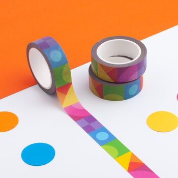 Colourful Rainbow Washi Tape Set, 4 of 9