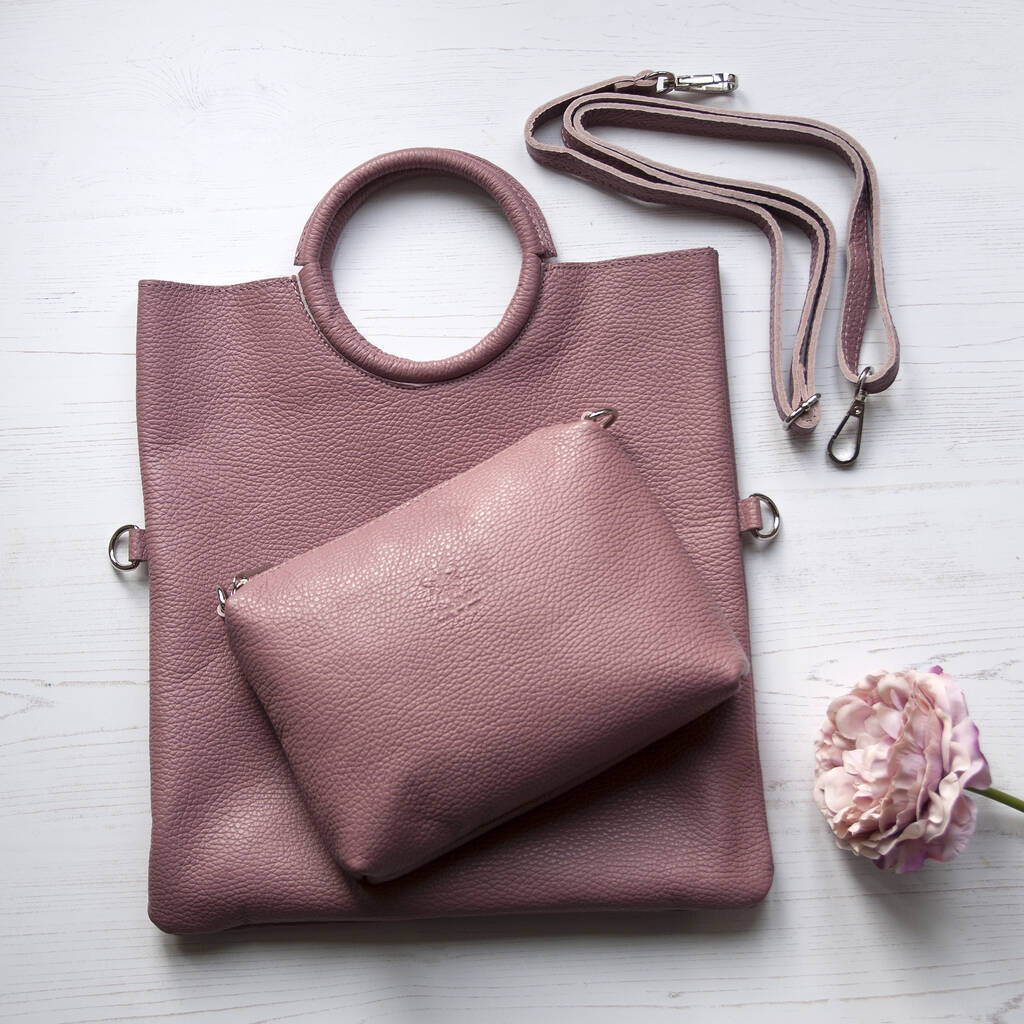 Leather Grab Bag Five In One Handbag By Grace & Valour ...