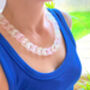Chunky Clear Acrylic Link Statement Necklace, thumbnail 1 of 5