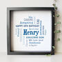 Personalised 18th Birthday Word Art Gift For Him, thumbnail 1 of 9