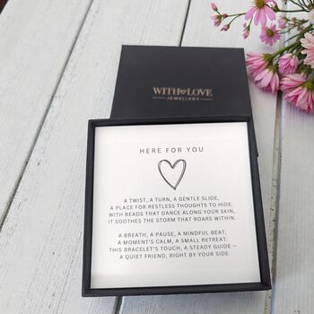 Anxiety Fidget Bracelet – Affirmation Jewellery, 10 of 12