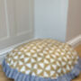 Frilly Dog Bed Yellow Checker, thumbnail 2 of 7