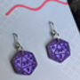 D20 Dice Stainless Steel Dangle Earrings, thumbnail 8 of 8